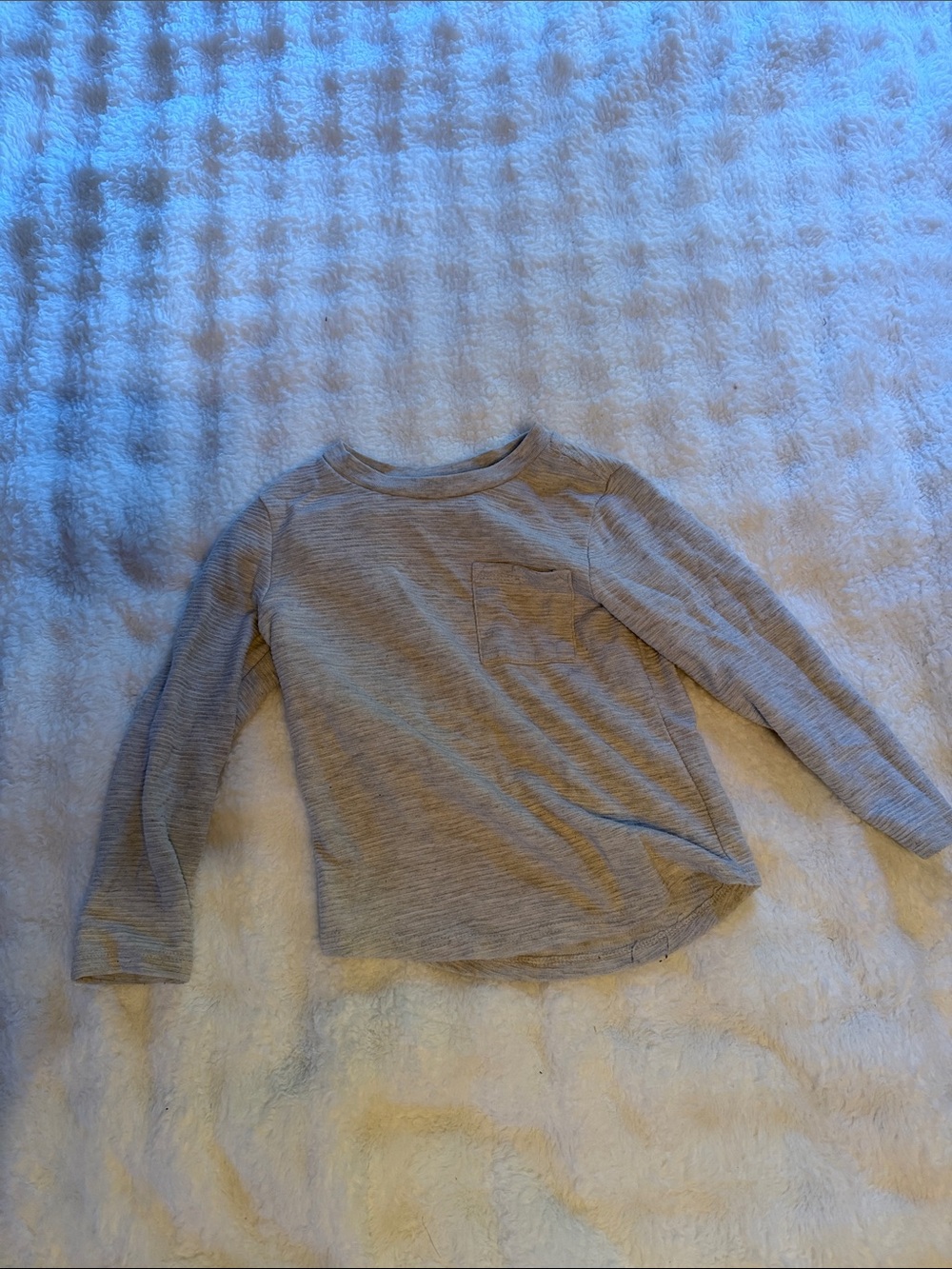 Classic Kids Long-Sleeve Pocket Tee - Gray
